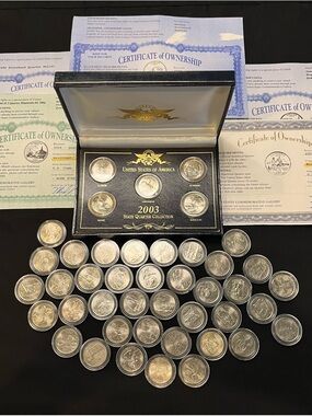You Pick-USA State Clad Quarters in Acrylic Capsules-Complete Your Collection